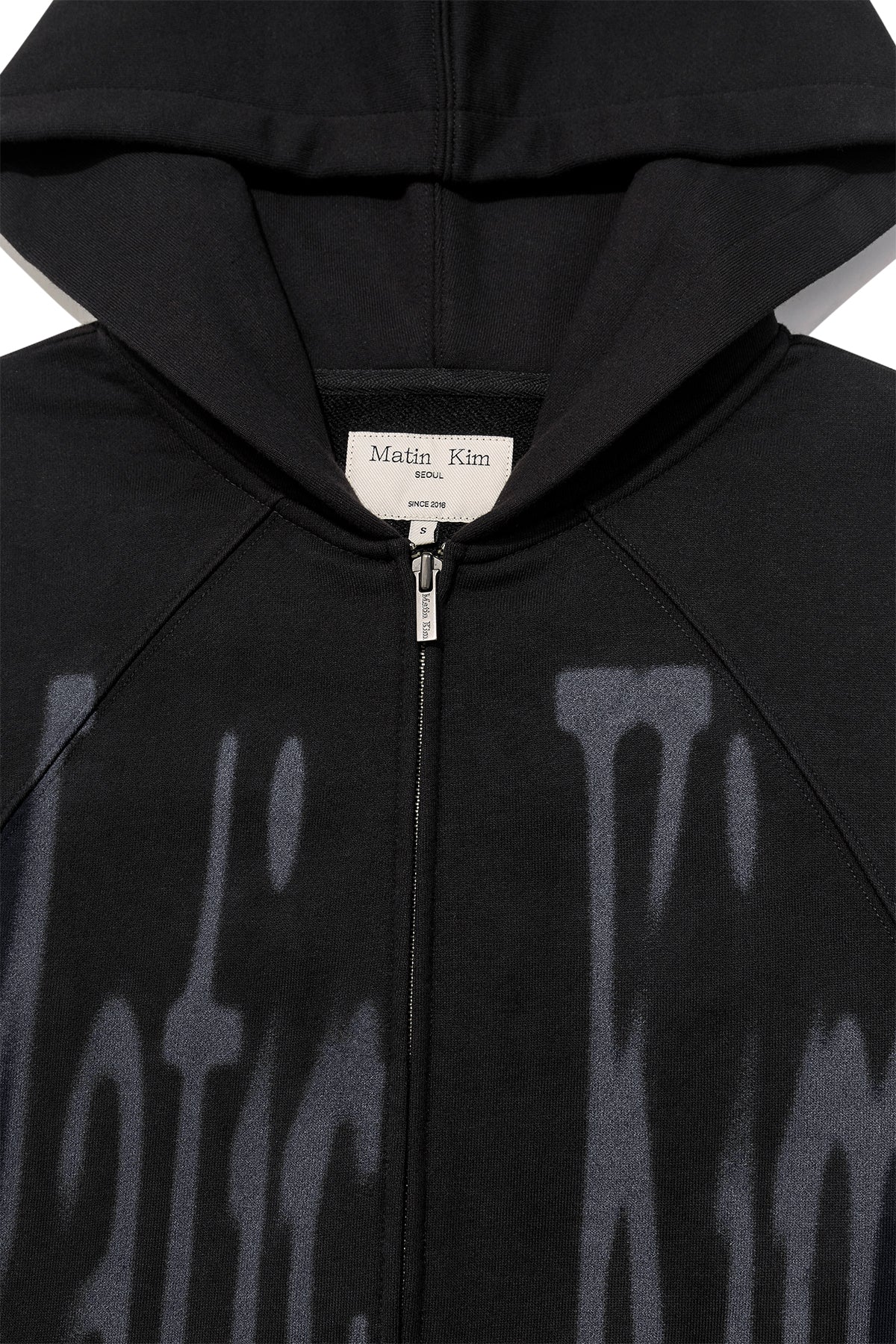 Matinkim Big Logo Hoody Zip UP IN Black