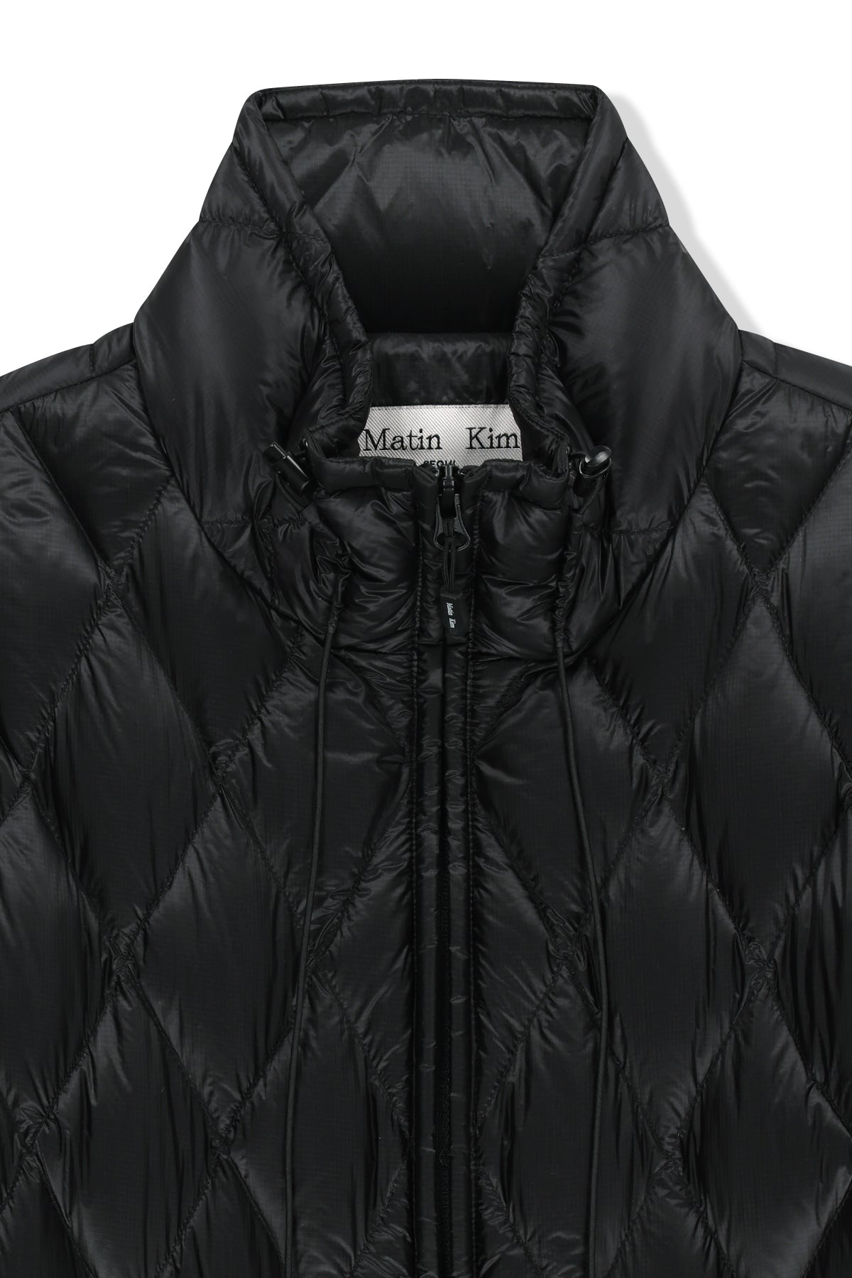Matinkim Mix Quilted Light Down Jumper IN Black
