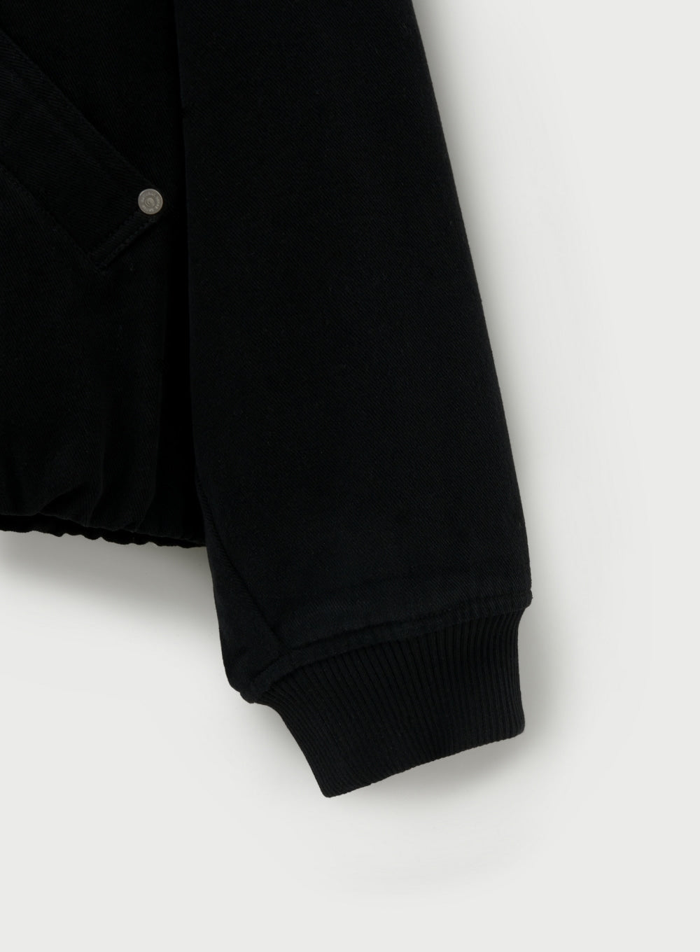 [satur] Teo Padded Hooded Zip-Up - Black