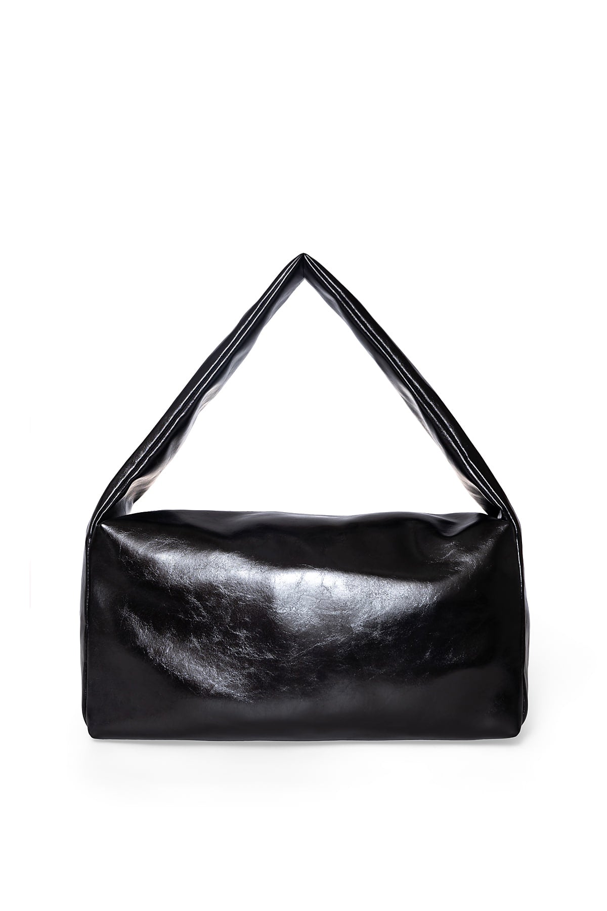 Matinkim Padded Diagonal Zipper Bag IN Black