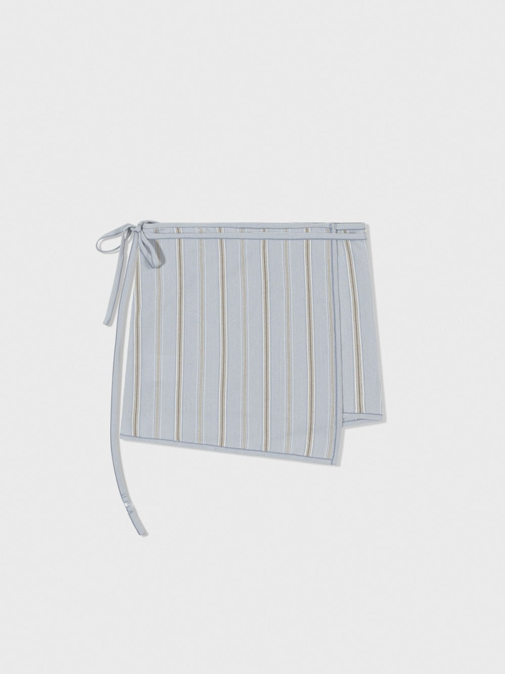 Low Classic Stripe Knit Wrap Skirt Blue