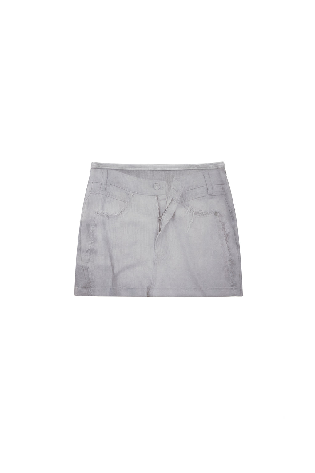Matinkim Denim Printed Jersey Mini Skirt IN Sky