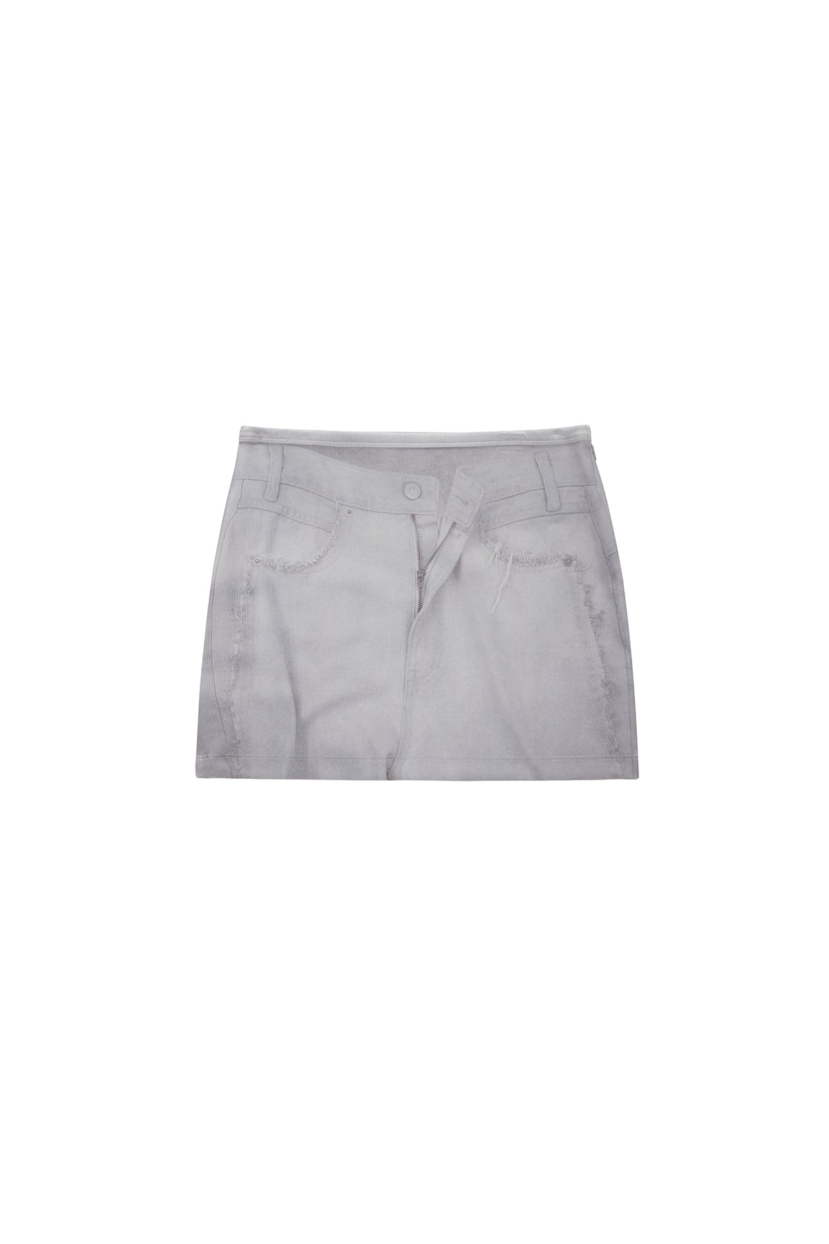 Matinkim Denim Printed Jersey Mini Skirt IN Sky