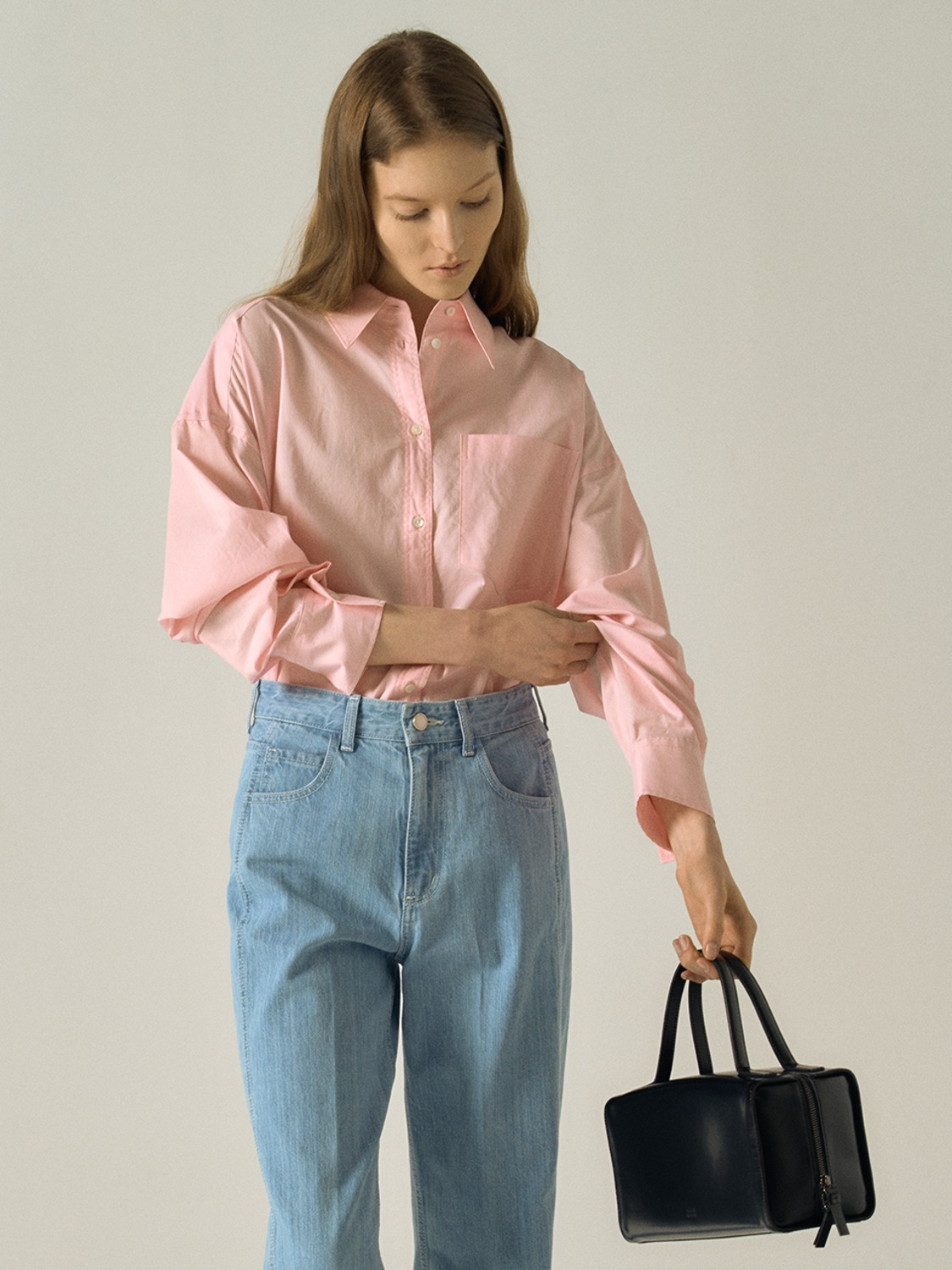 Facade Pattern Boyfit Breeze Shirt pink