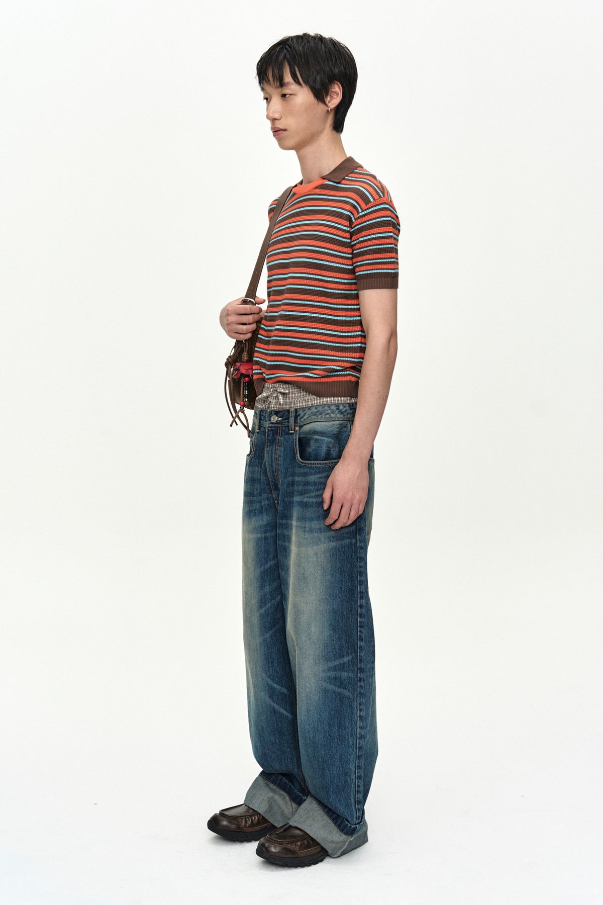 Andersson Bell Unisex Trunk Layered Wide-Leg Jeans