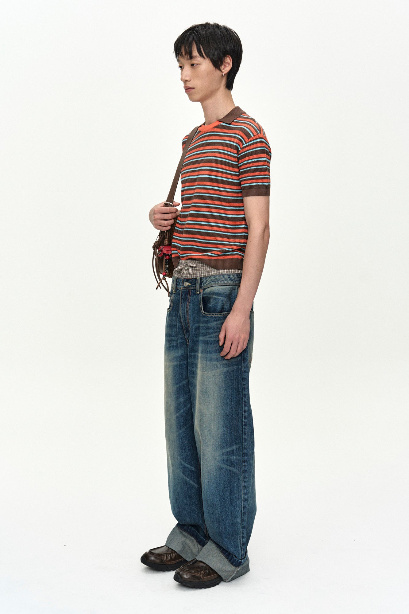 Andersson Bell Unisex Trunk Layered Wide-Leg Jeans