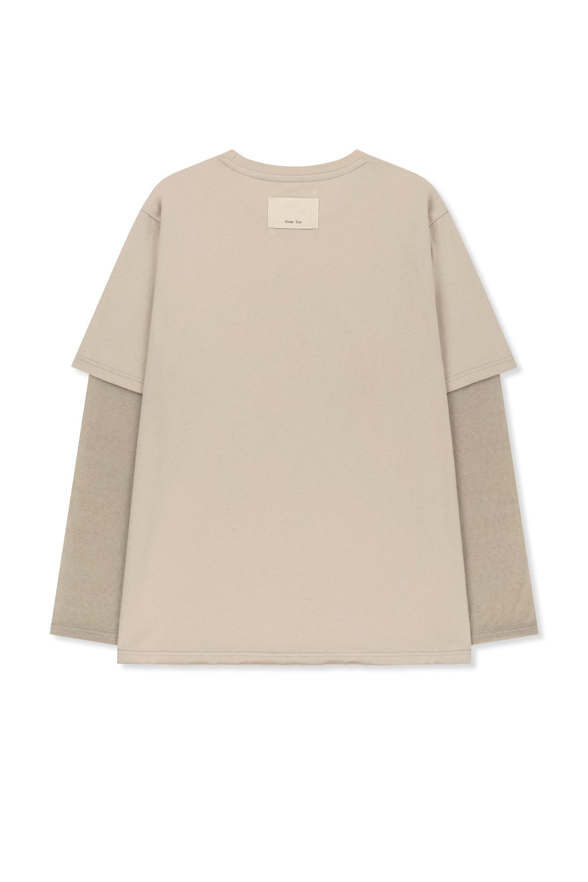 Matinkim Graffiti Artwork Layered Top IN Beige