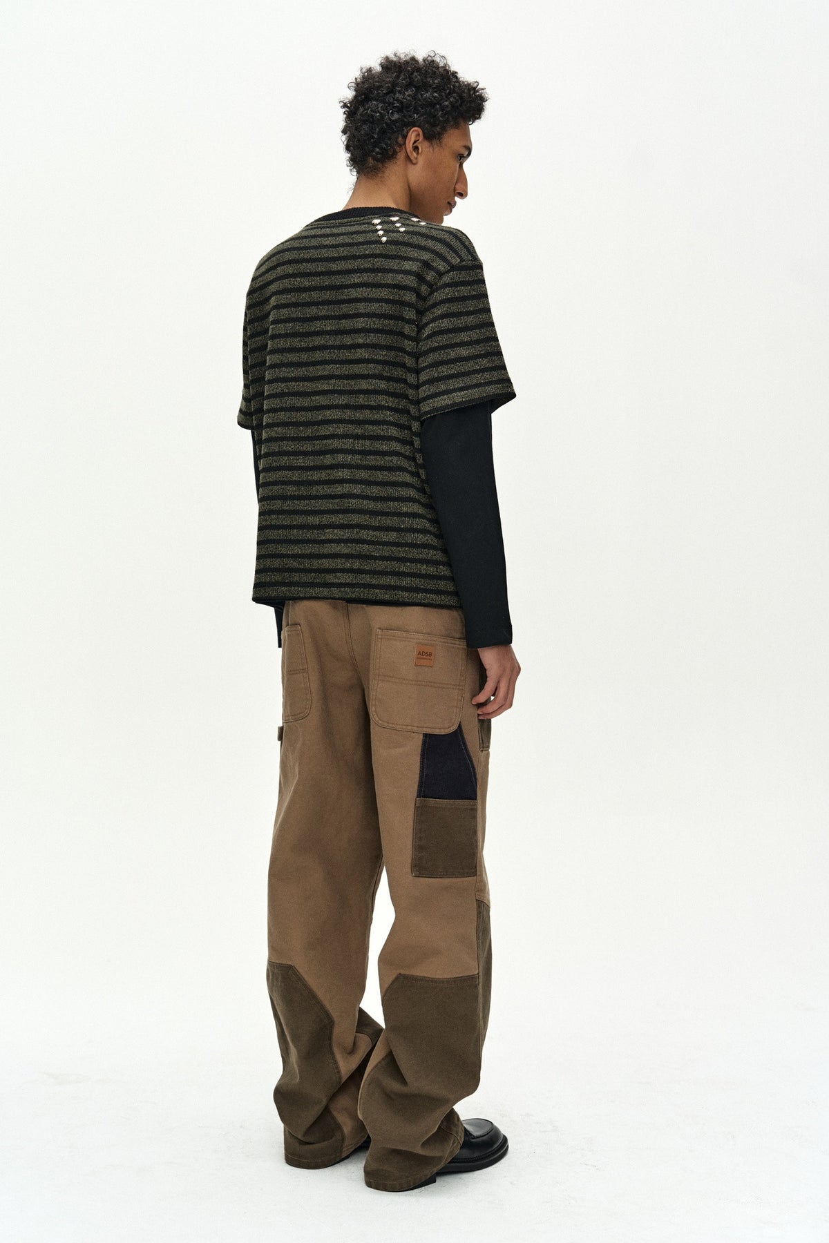 Andersson Bell Unisex Studded Stripe Layered Sweater