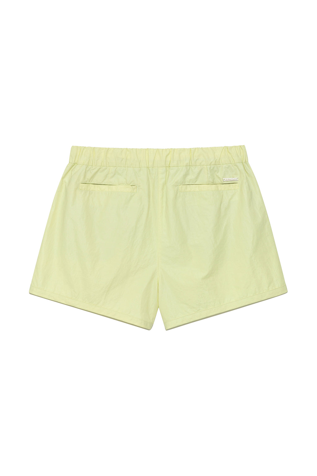 [matinkim] OUT POCKET NYLON BANDING SHORTS IN LIME