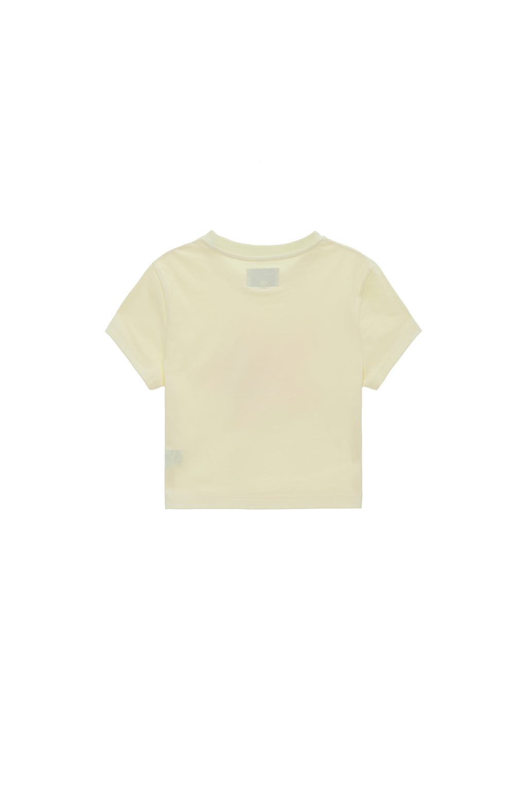 [matinkim] STARFISH GRAPHIC CROP TOP IN LIGHT YELLOW