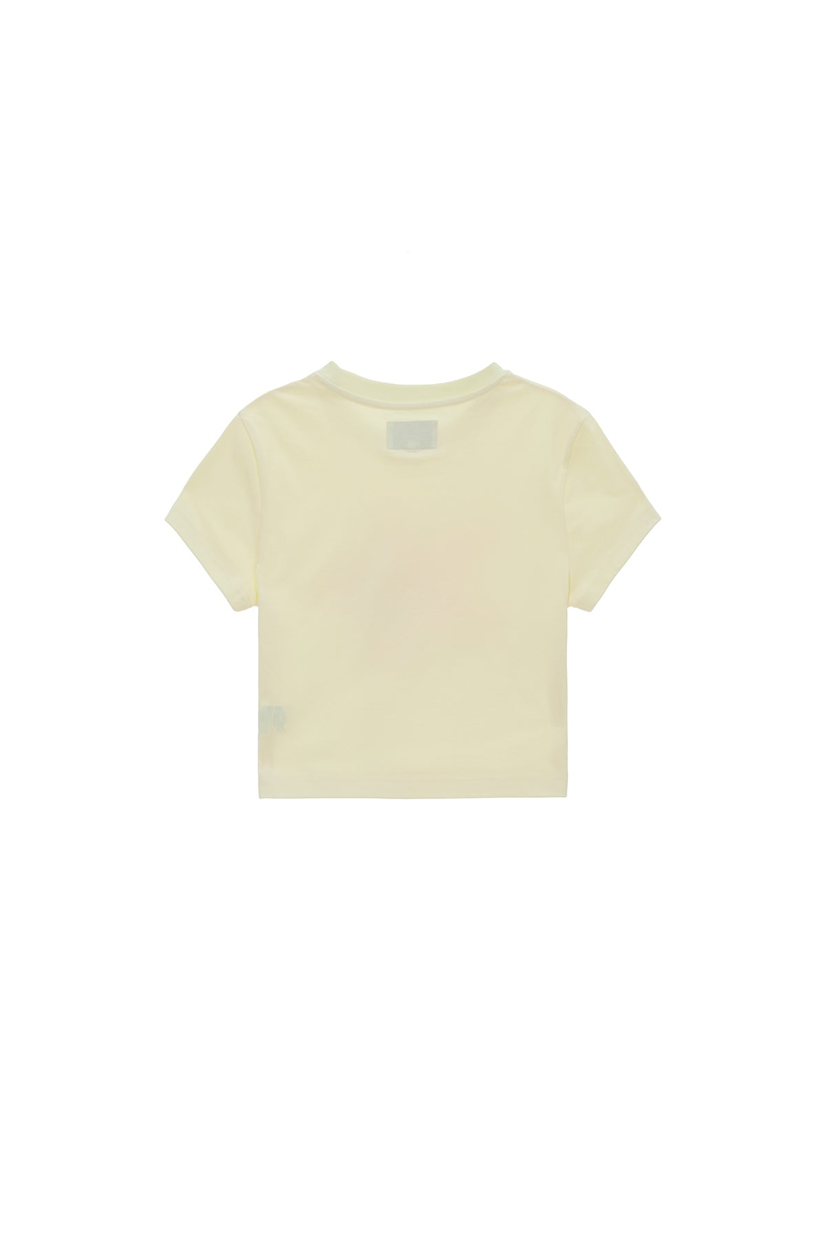 [matinkim] STARFISH GRAPHIC CROP TOP IN LIGHT YELLOW