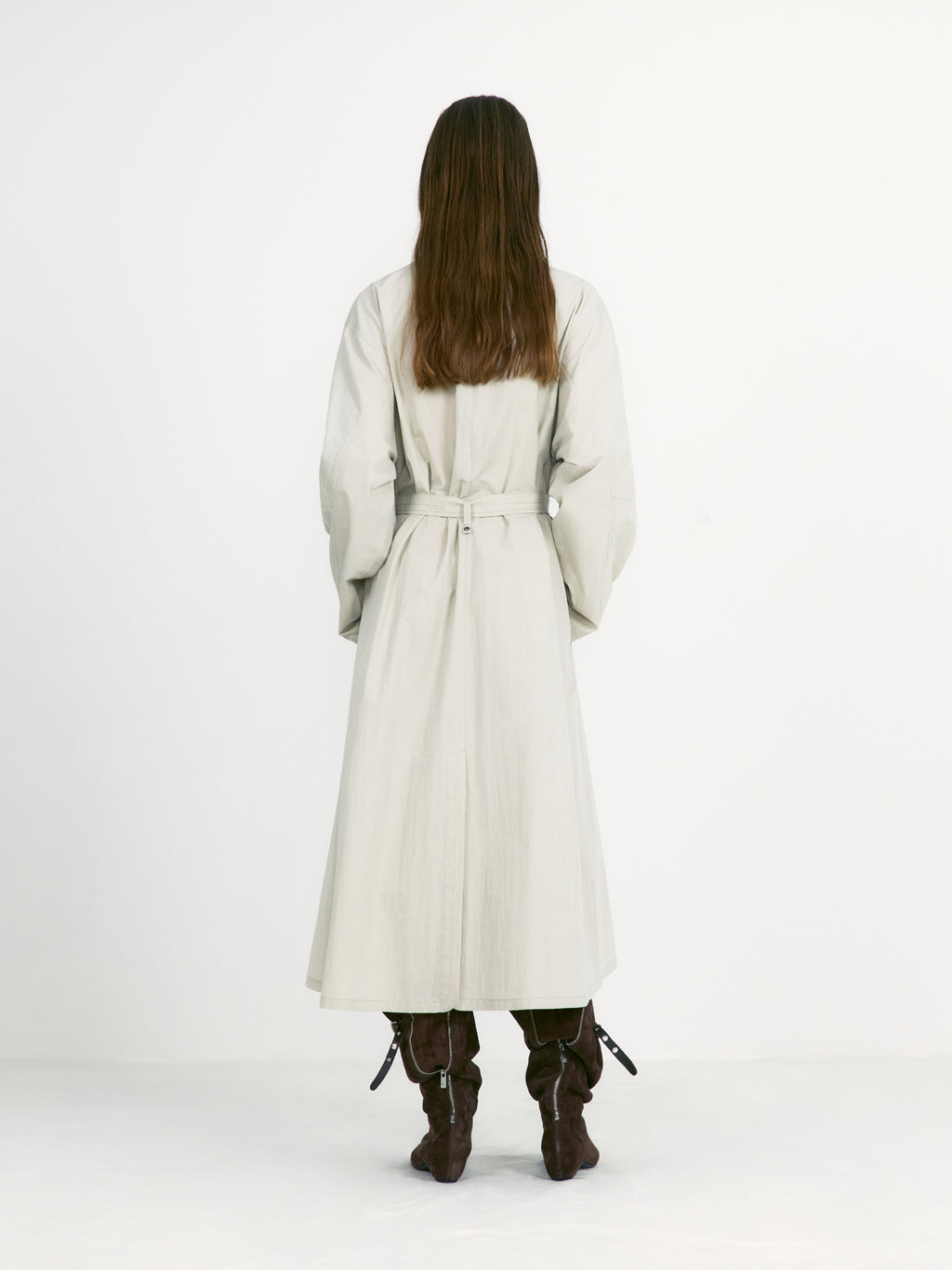 [low_classic] Lace-Up Belted Dress
Light Khaki