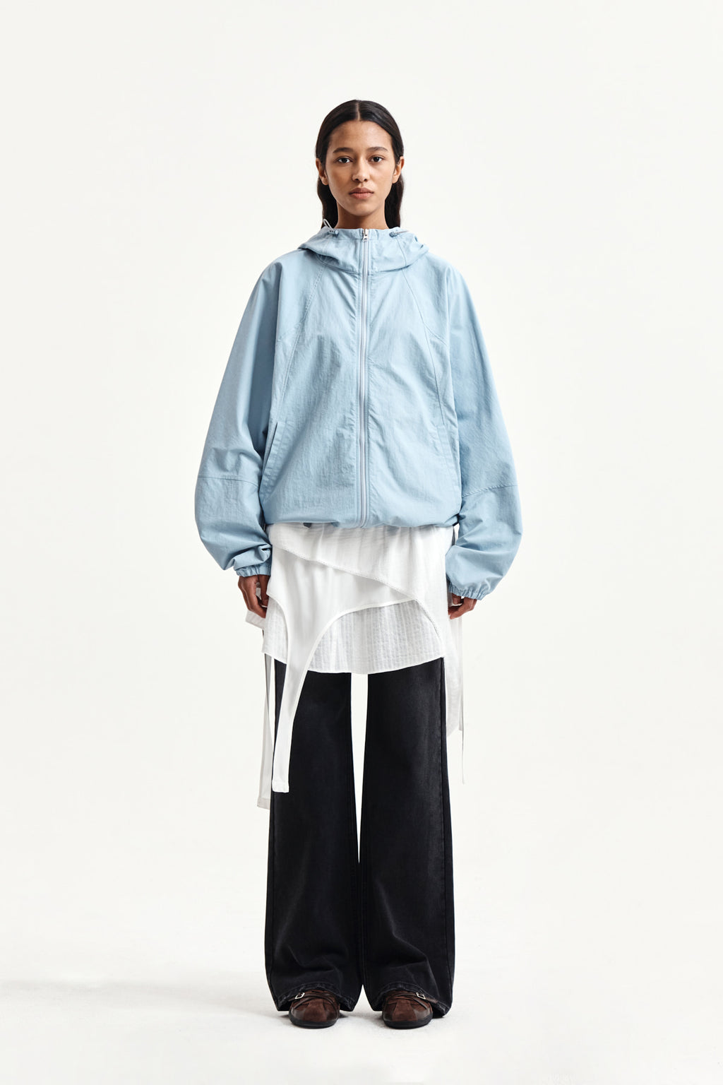 Matinkim Multi Panel Layered Skirt IN White