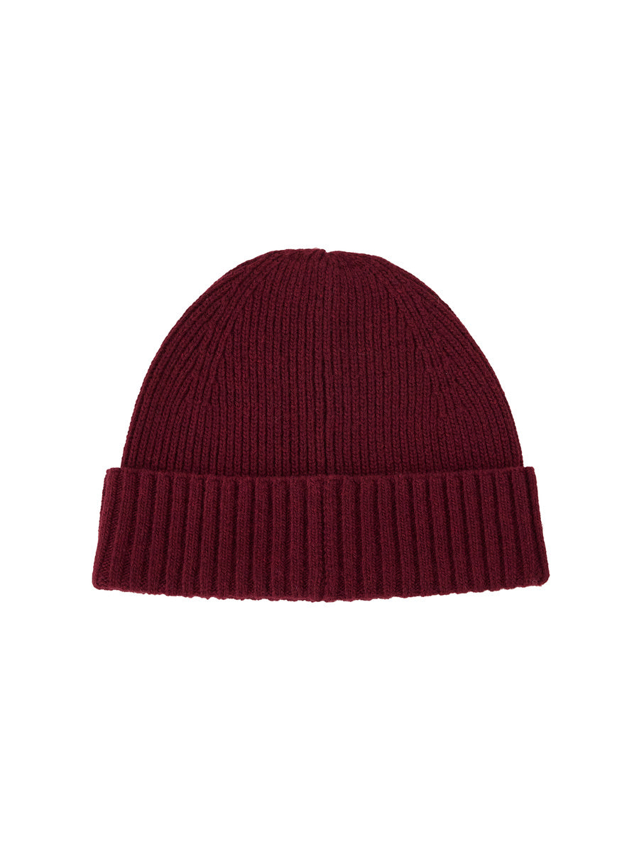 GLOWNY G Classic Beanie (Burgundy)