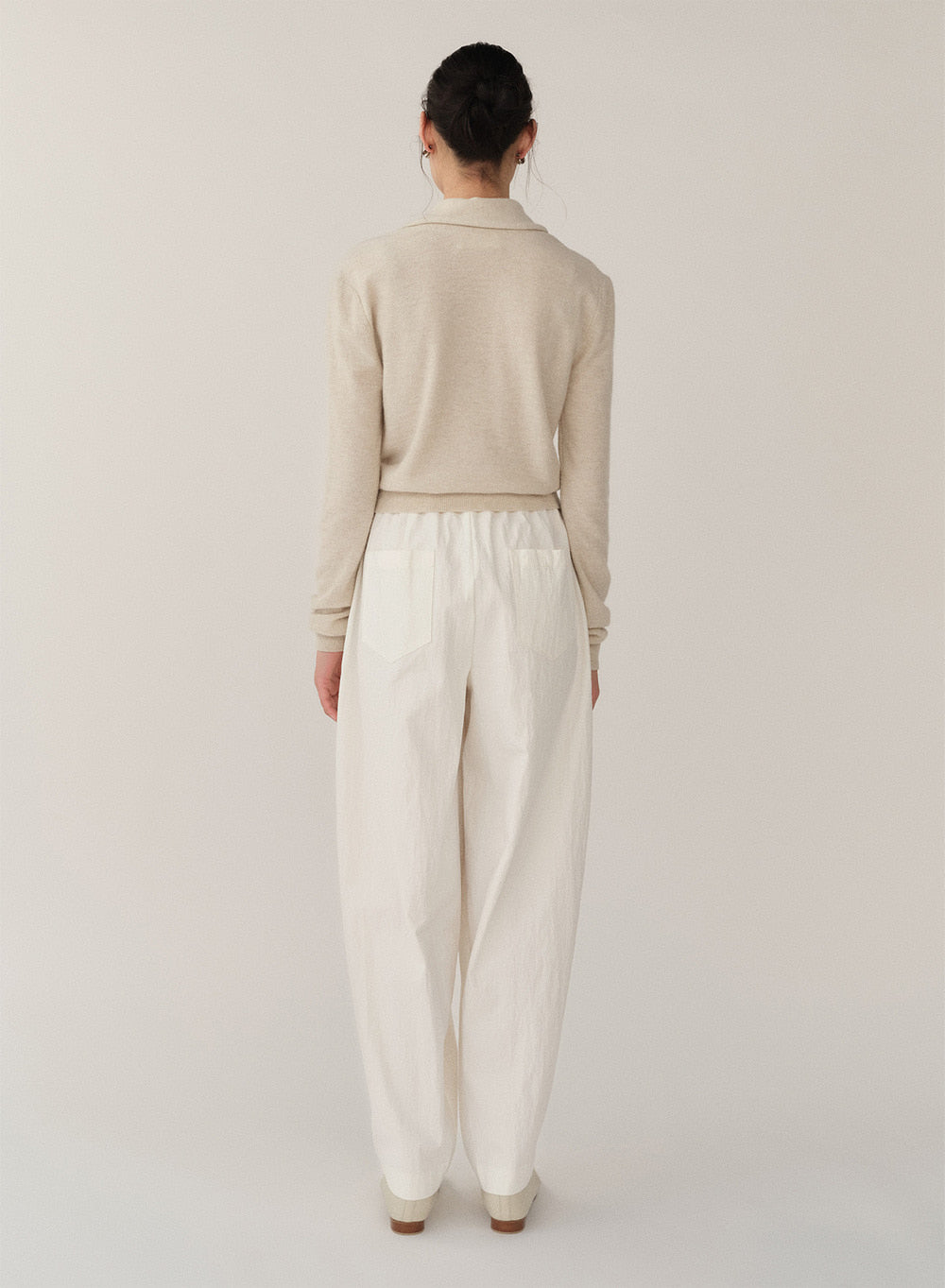 Kindersalmon Linnea Cotton Pants Ecru