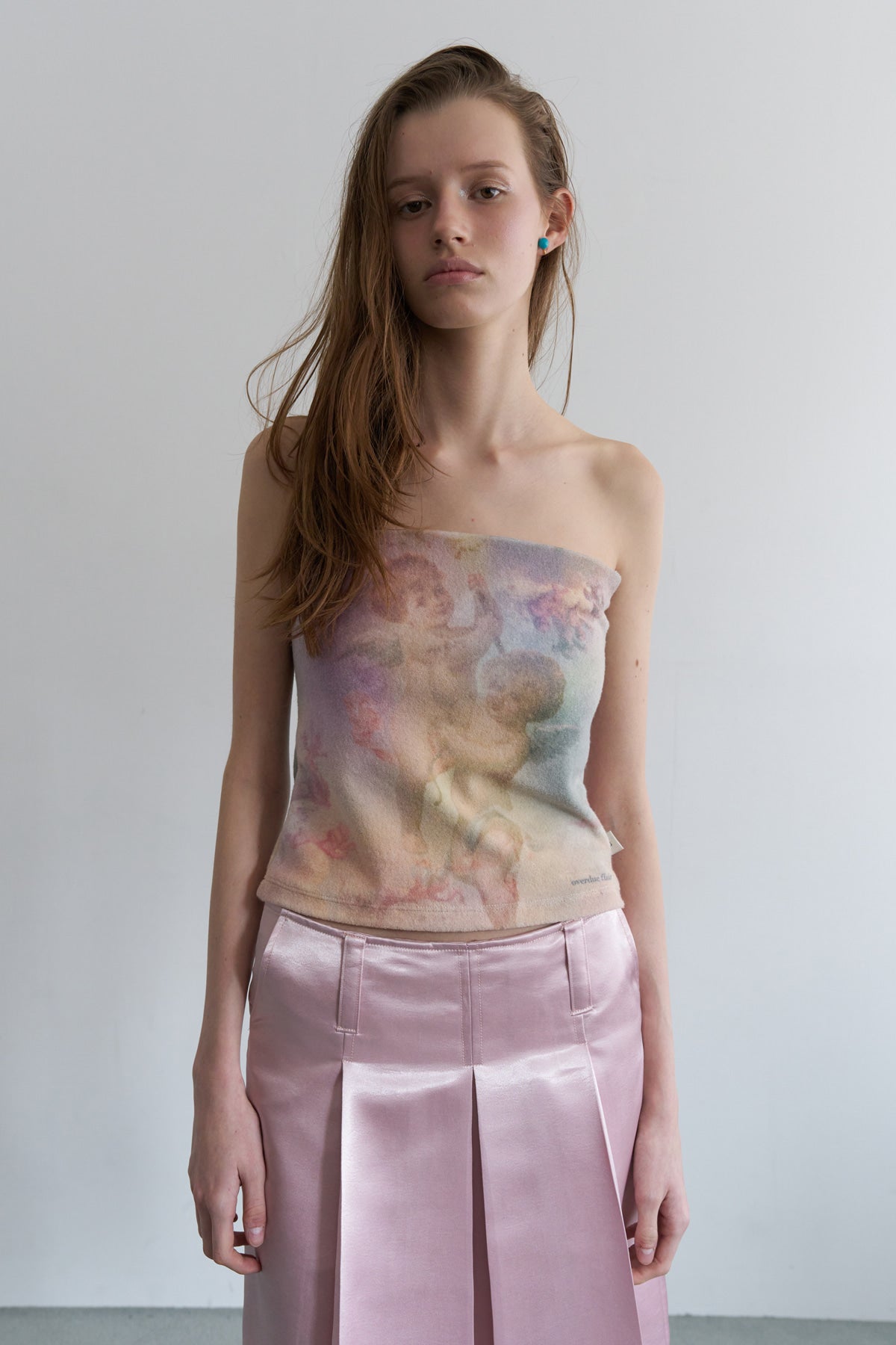 Overdueflair Angel Terry Tube Top Mix Pink