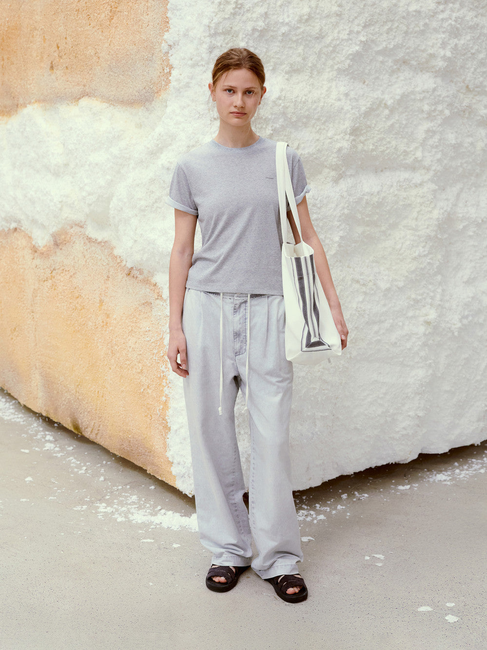 Low Classic Pipe Dream Mini T-Shirt Melange Grey