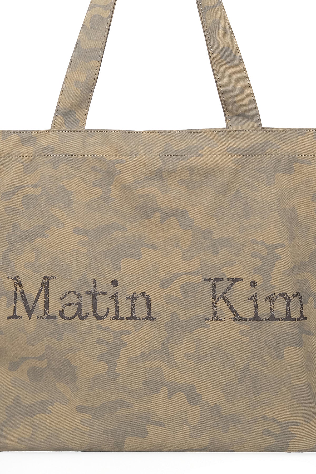 Matinkim Matin Washed Pattern Ecobag IN Khaki