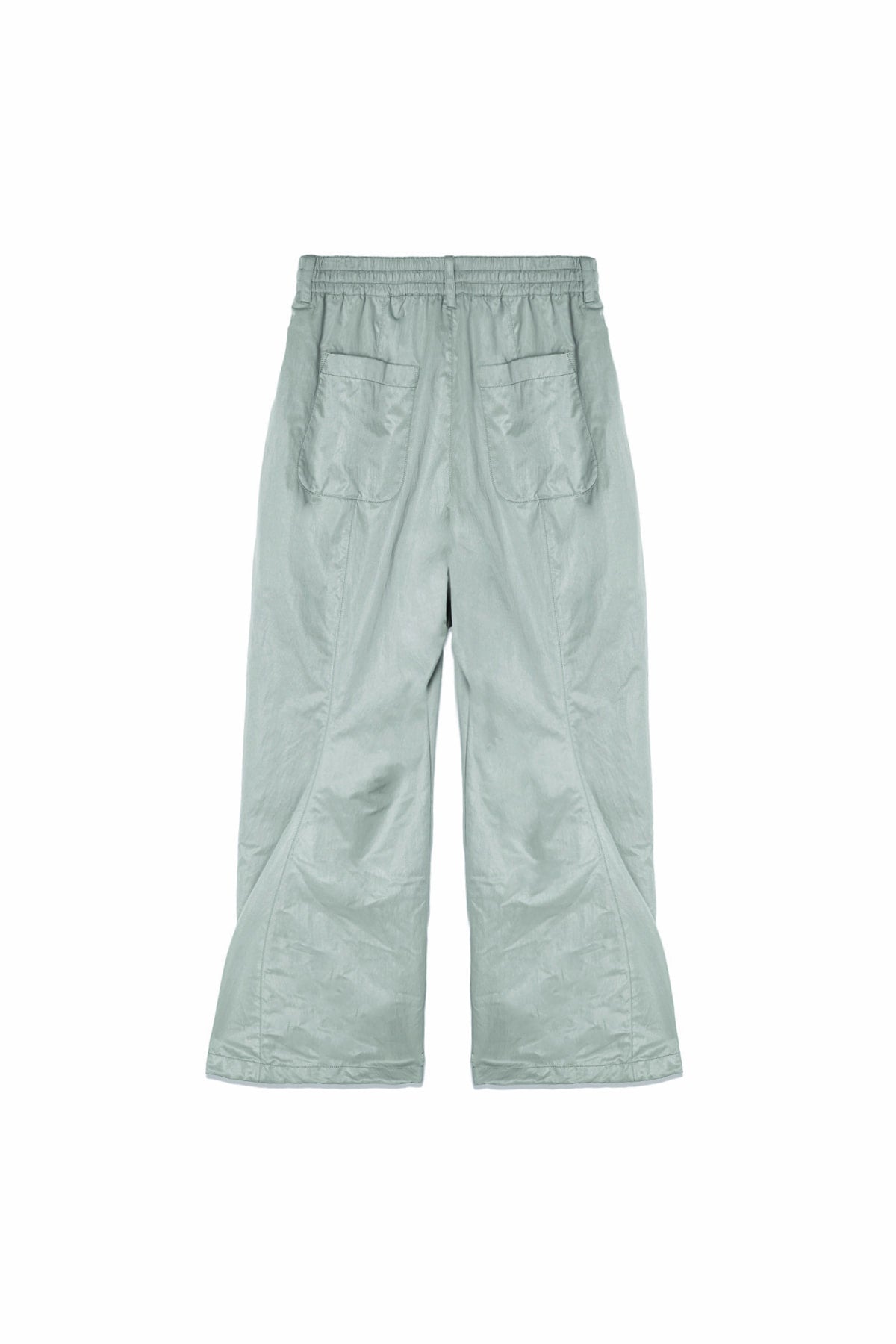 [matinkim] GLOSSY BANDING TRACK PANTS IN MINT