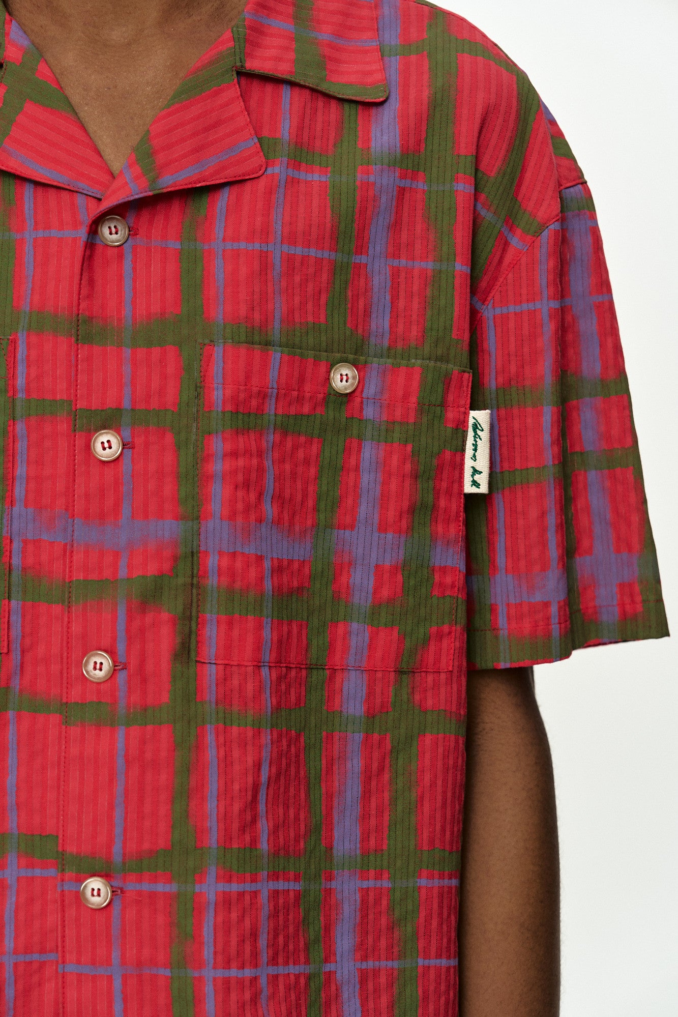 Andersson Bell Rothko Open Collar Shirt