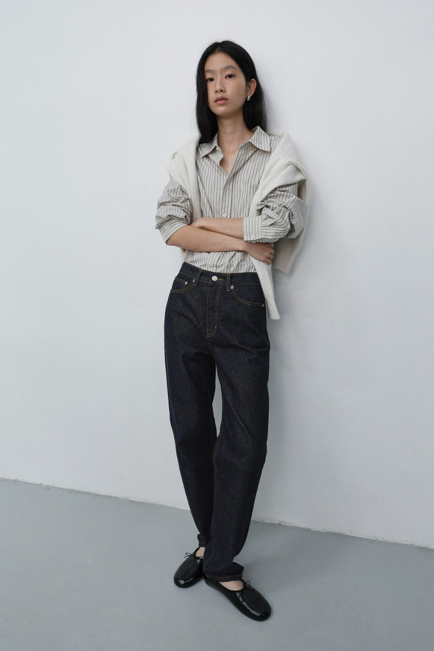 Dunst Essential Straight Jeans Raw Blue