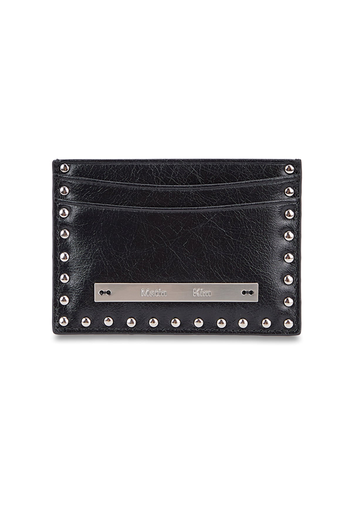 Matinkim Matin Kim Western Stud Card Wallet IN Black