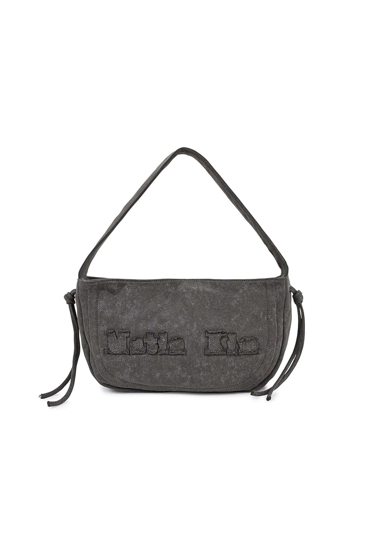 Matinkim Applique Logo Jersey Shoulder Bag IN Charcoal