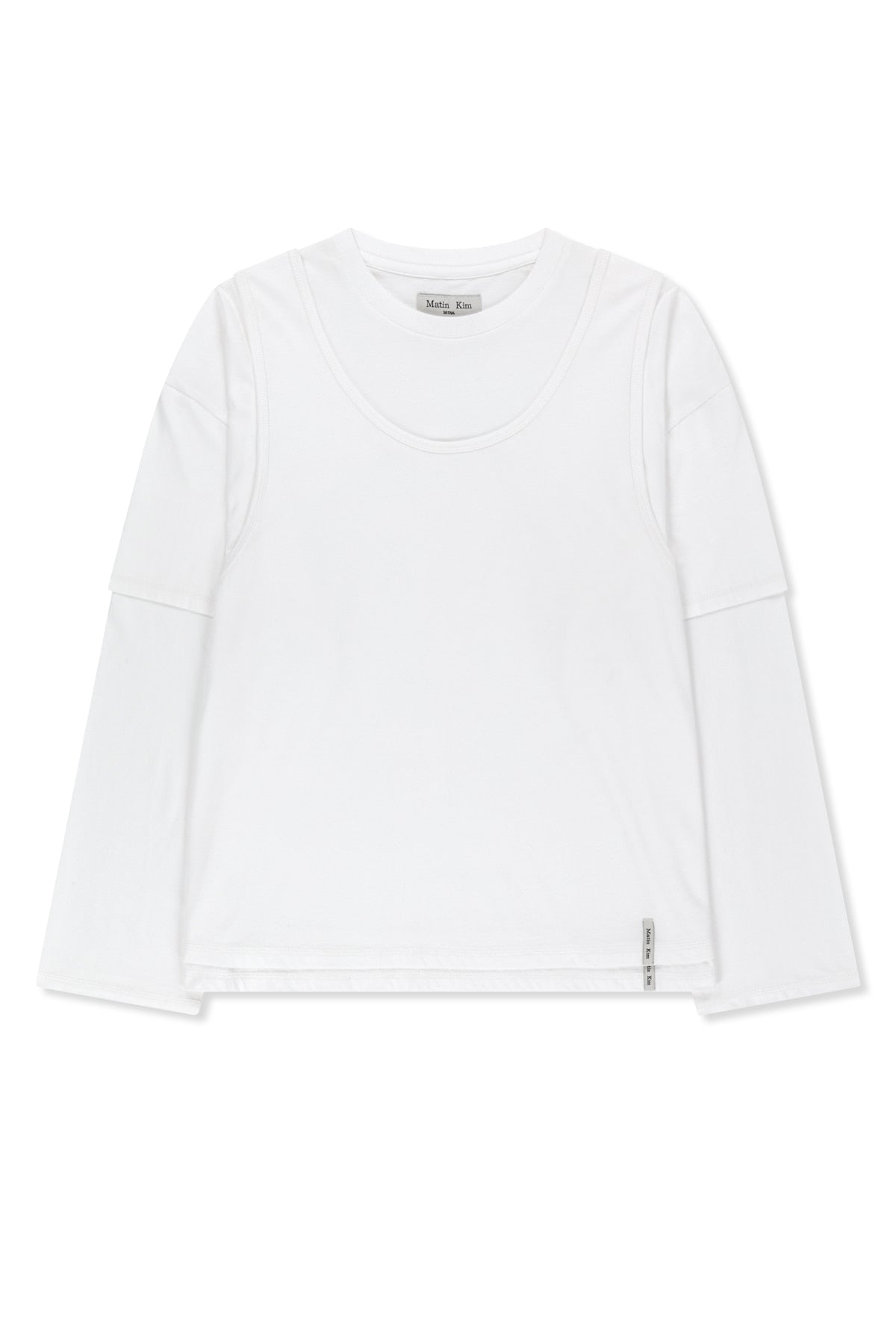Matinkim Cross Back Layered Top IN White