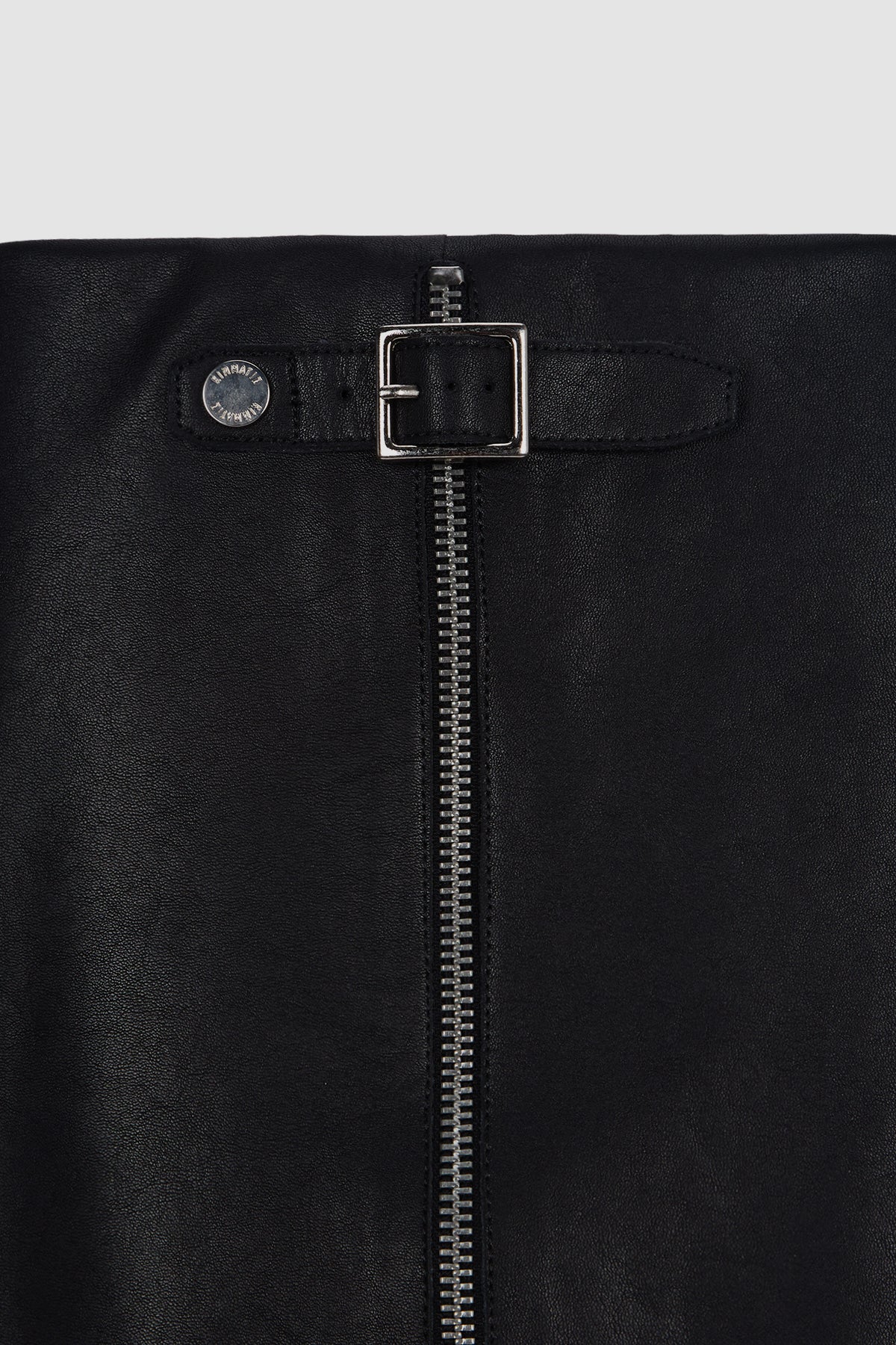 [matinkim] Zipper Point Middle High Boots IN Black