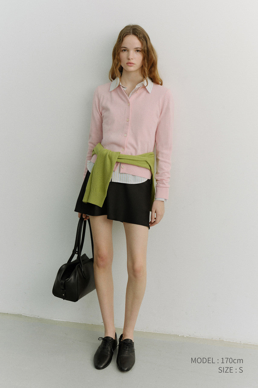 Dunst Satin Mini Skirt Black