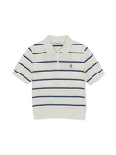 Mlb Women's Varsity Stripe Crop Polo T-Shirts