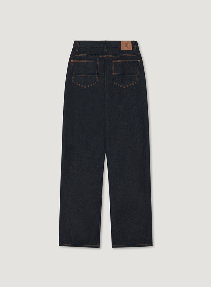 Mango Maniplease Ollo Selvage Jeans Dark Blue