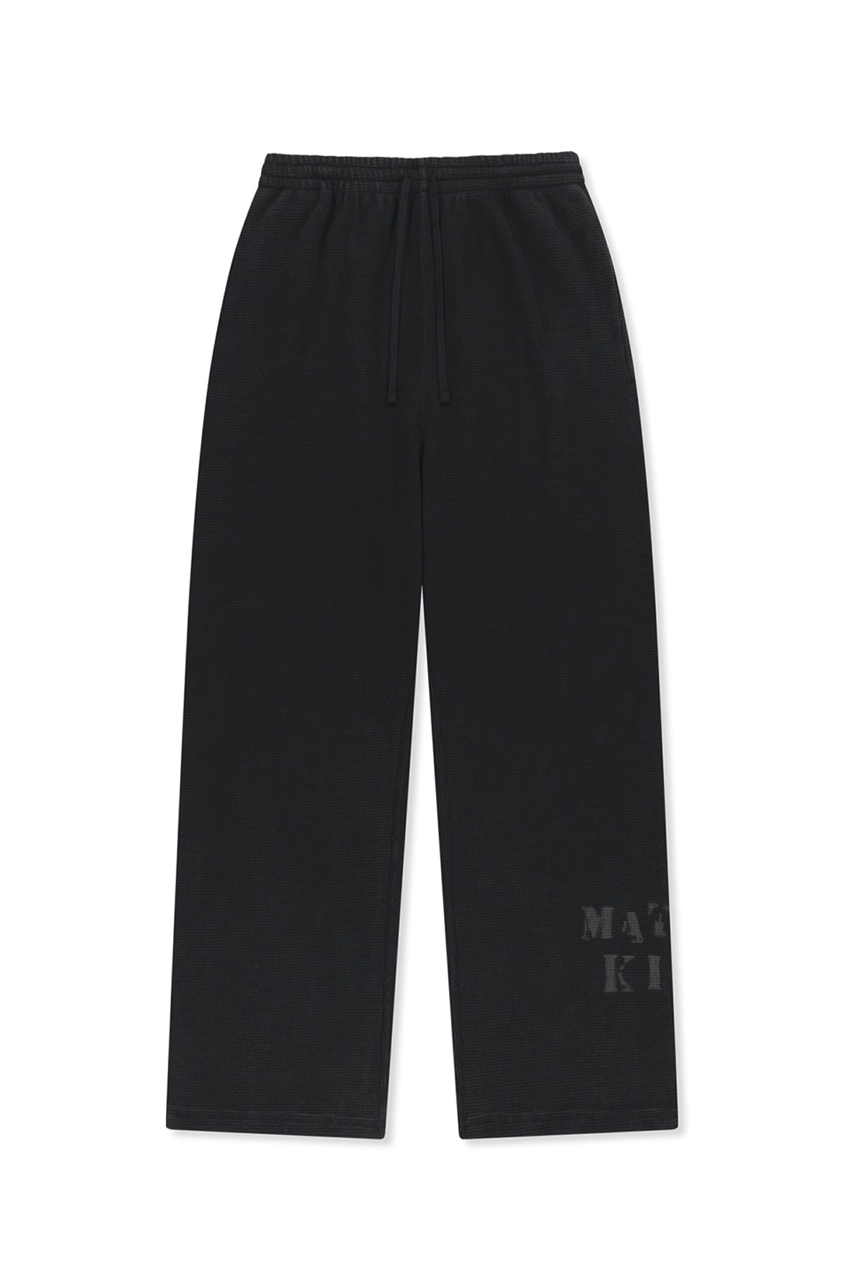 Matinkim Matin Washed Waffle Pants IN Charcoal
