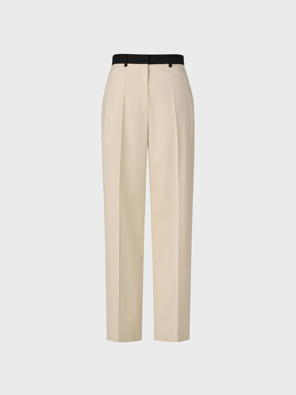 EENK Contrast Waist Pants - Ivory