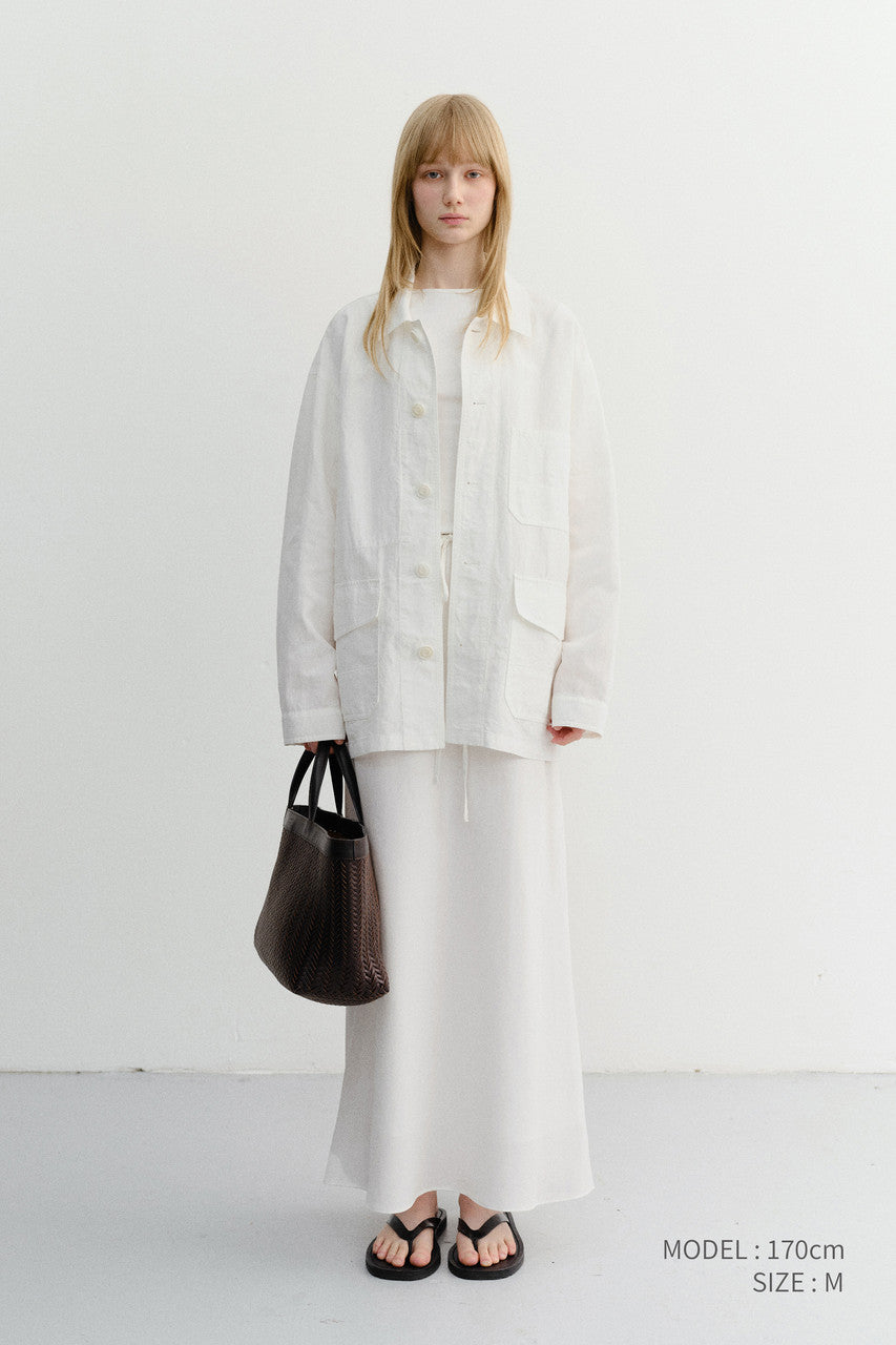 Dunst Unisex Chore Jacket White
