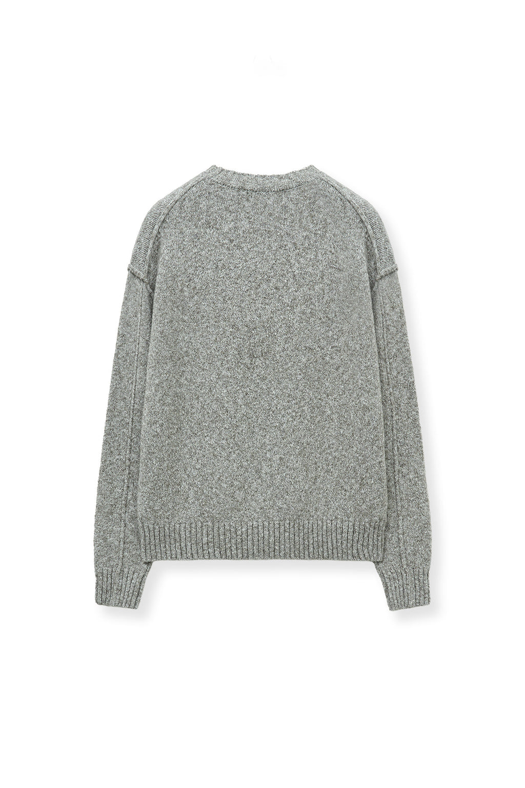 [matinkim] MATIN MIXED YARN KNIT PULLOVER IN GREY