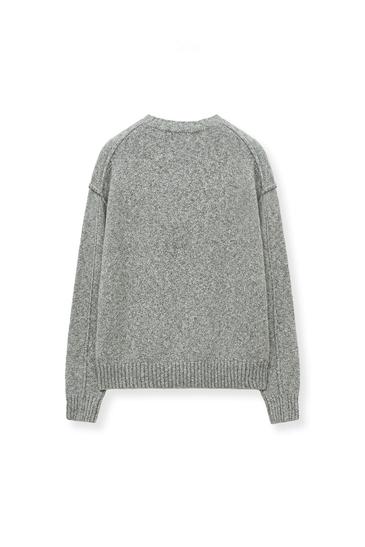 Matinkim Matin Kim Matin Mixed Yarn Knit Pullover IN Grey