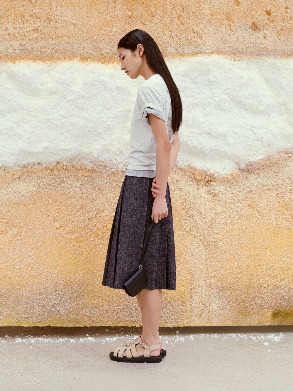 Low Classic Pipe Dream Mini T-Shirt Light Melange Grey