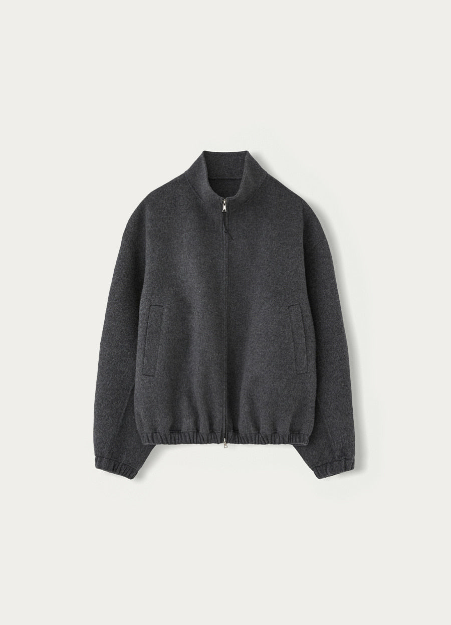 Nothing Written Plaza zip blouson (Dark gray, M)