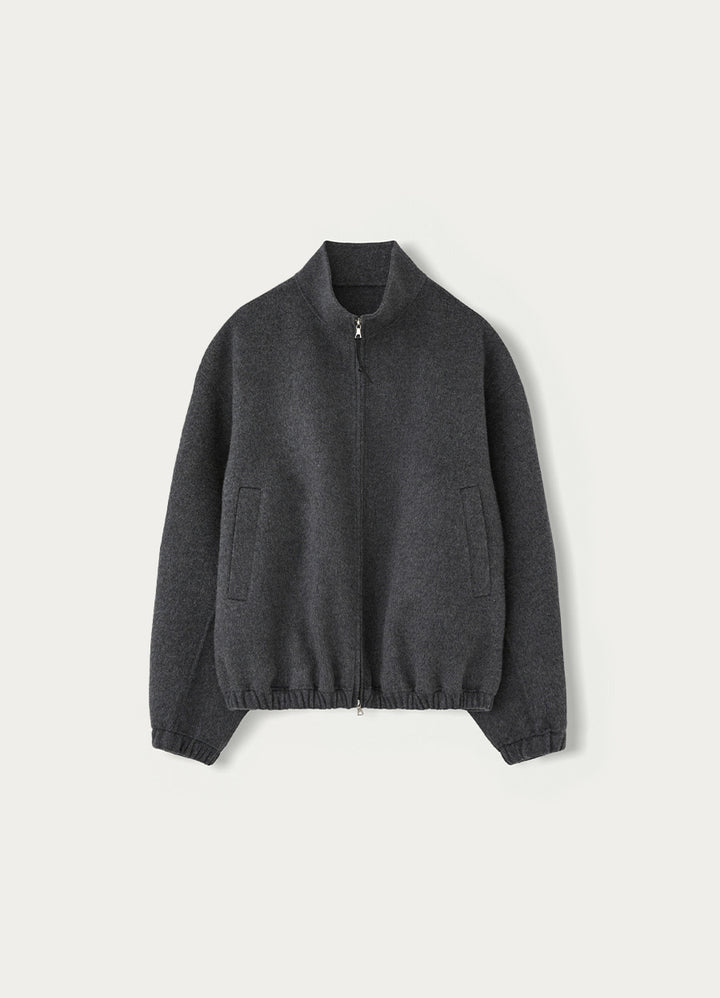 Nothing Written Plaza zip blouson (Dark gray, M)