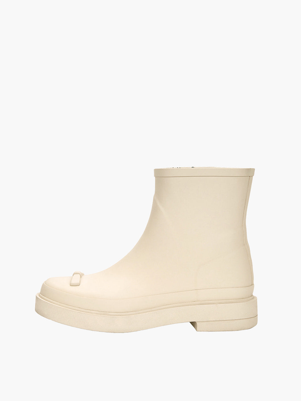 Margesherwood Ribbon Rubber Boots Short ivory