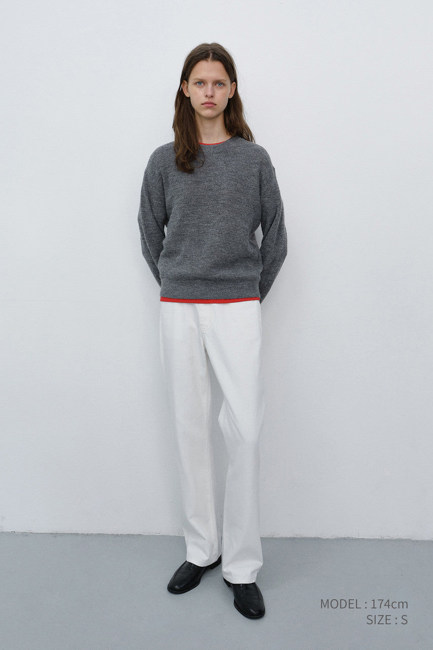 Dunst Essential Straight Full Length Jeans Off White