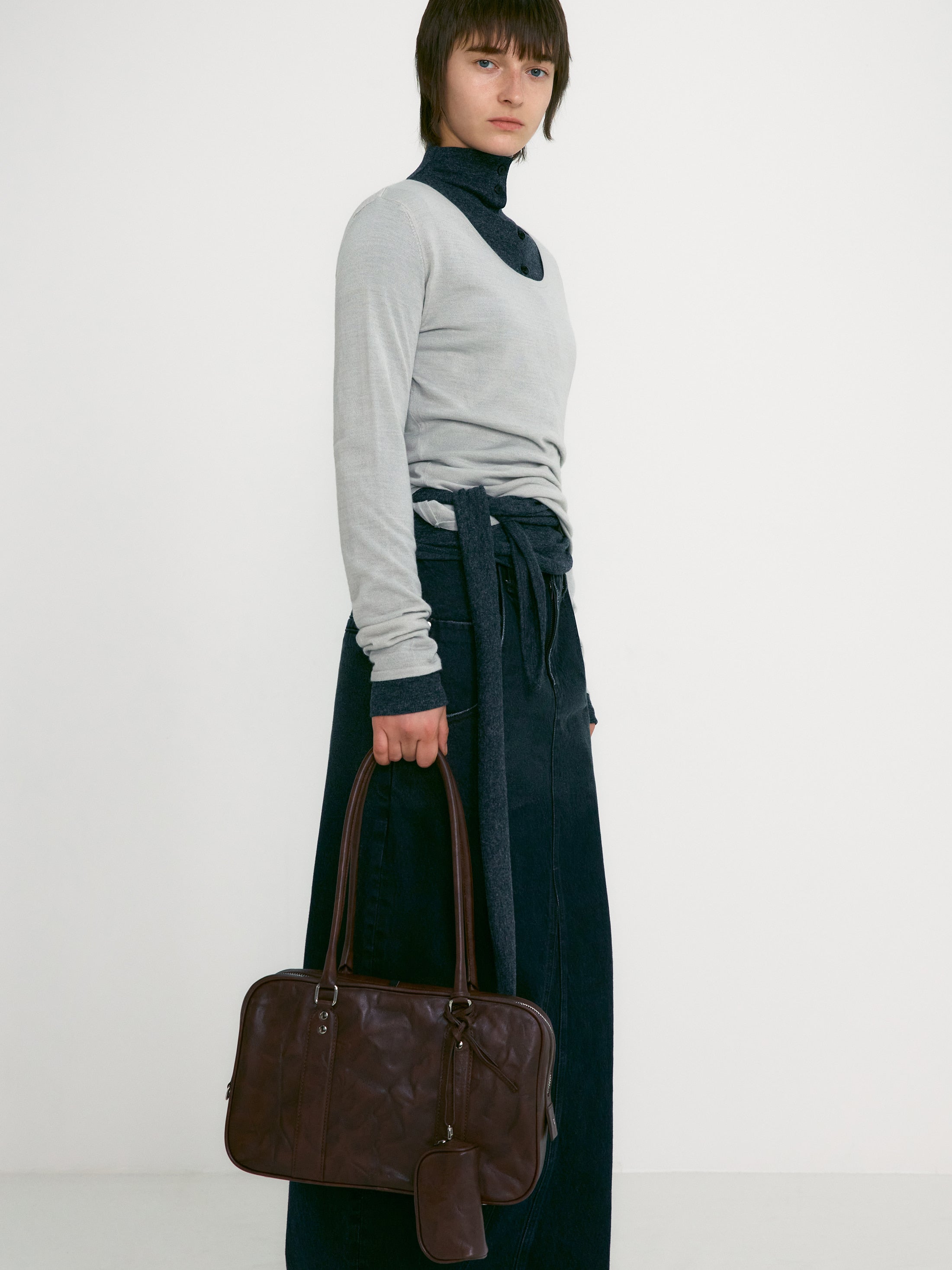 Low Classic Bookey Bag Leather Brown