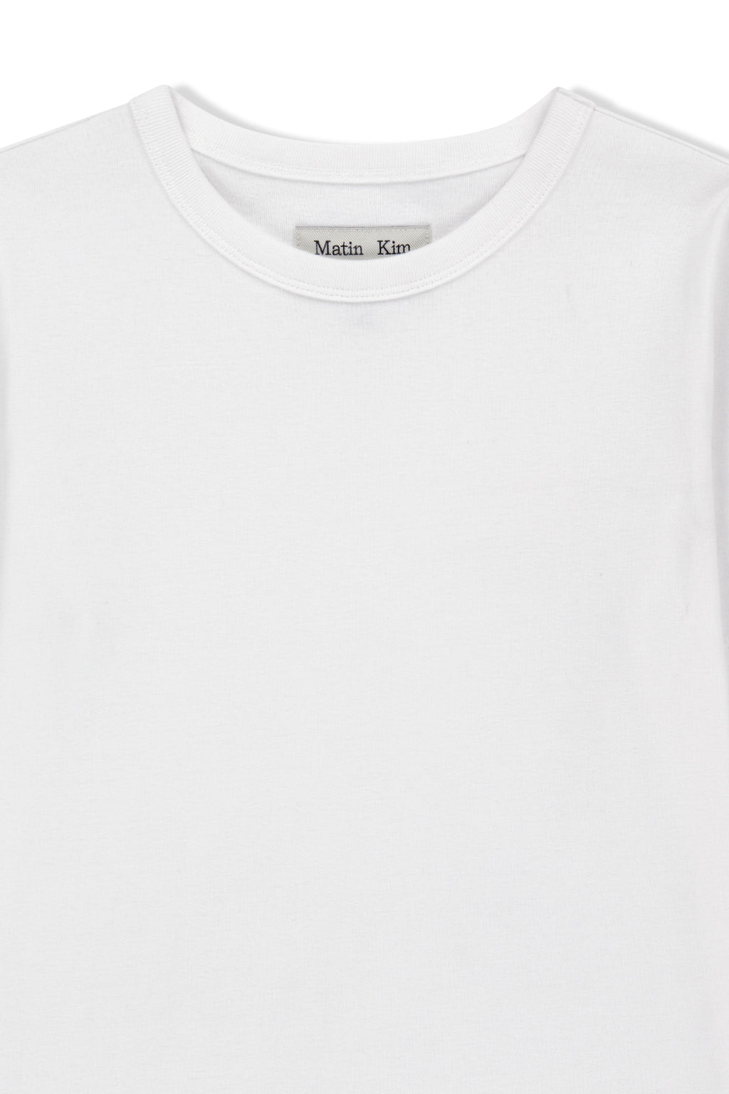 Matinkim Label Detail Slim Fit Top IN Ivory