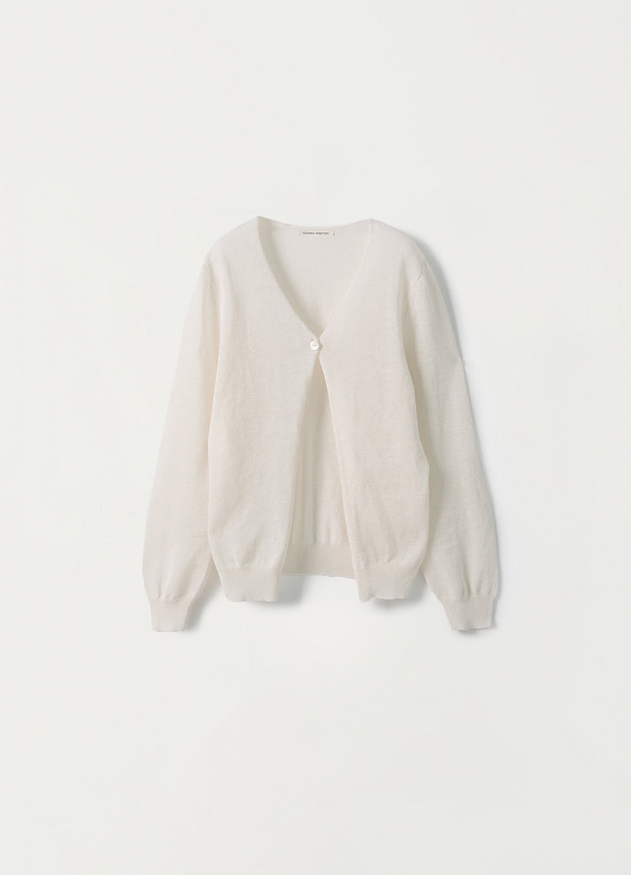 Nothing Written Cosi one button cardigan (set) (Pearl white)