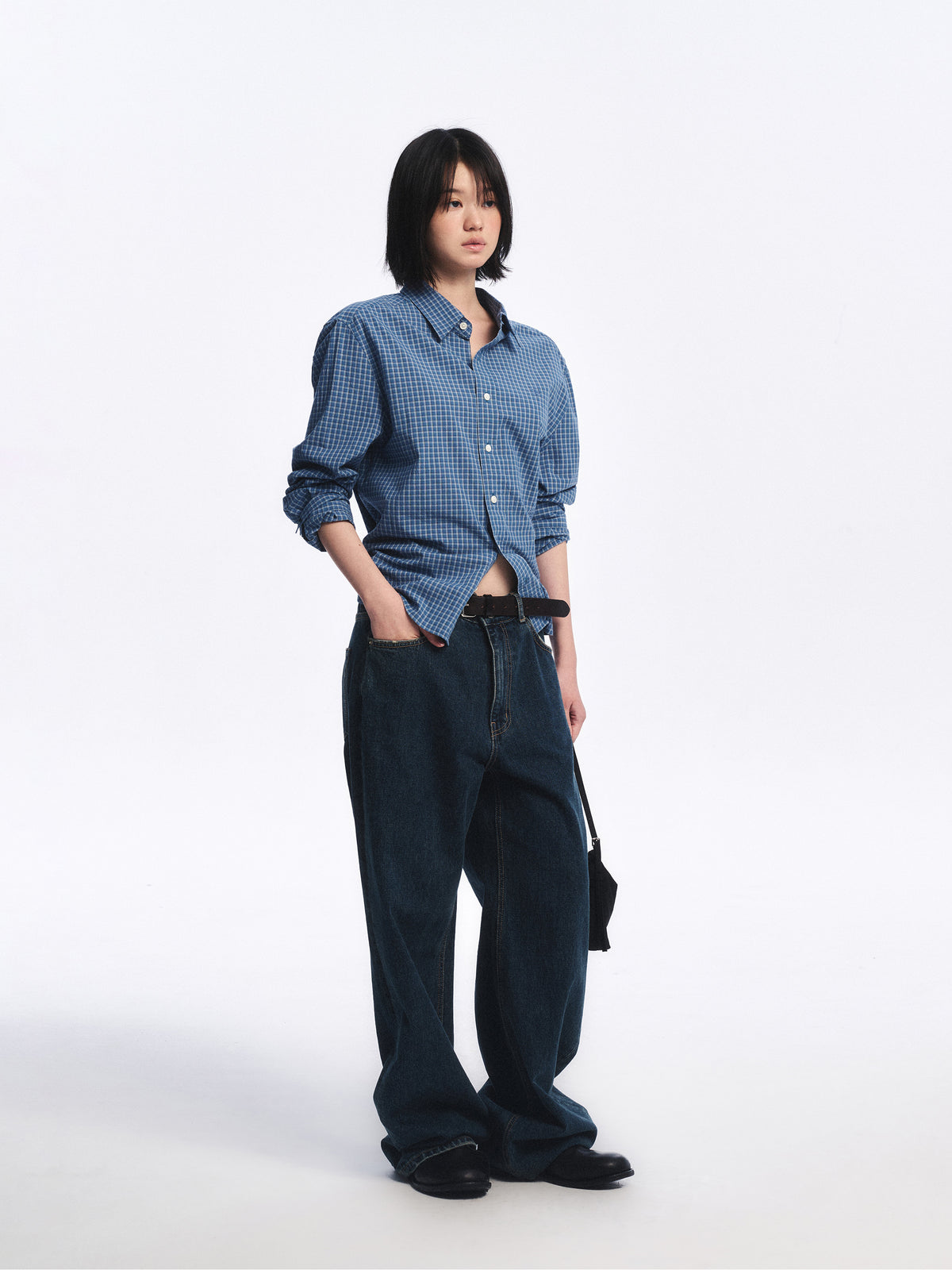 Low Classic Regular-Fit Lc Checked Shirt Blue