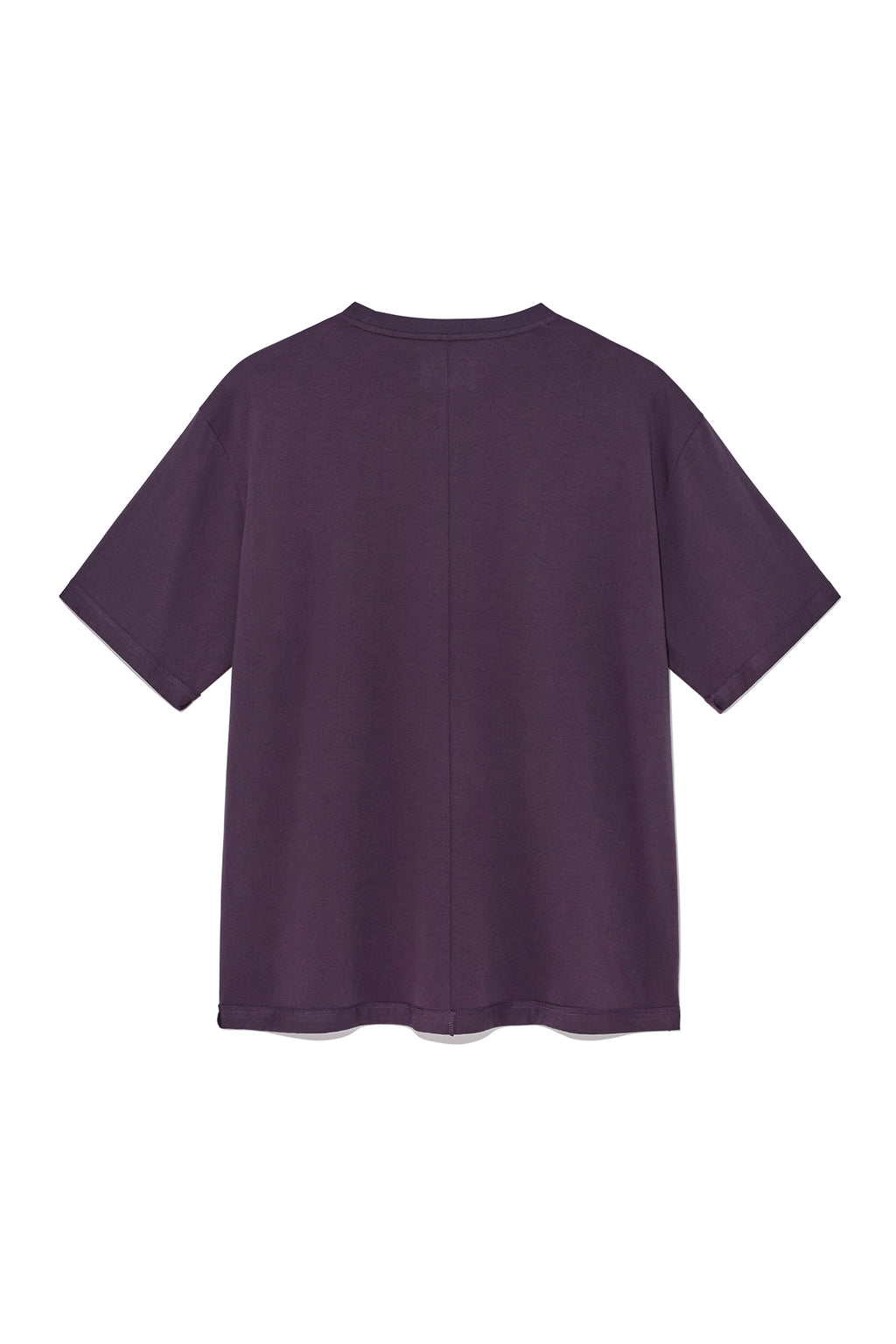 Matinkim Unbalance Printing Top For Men IN Purple