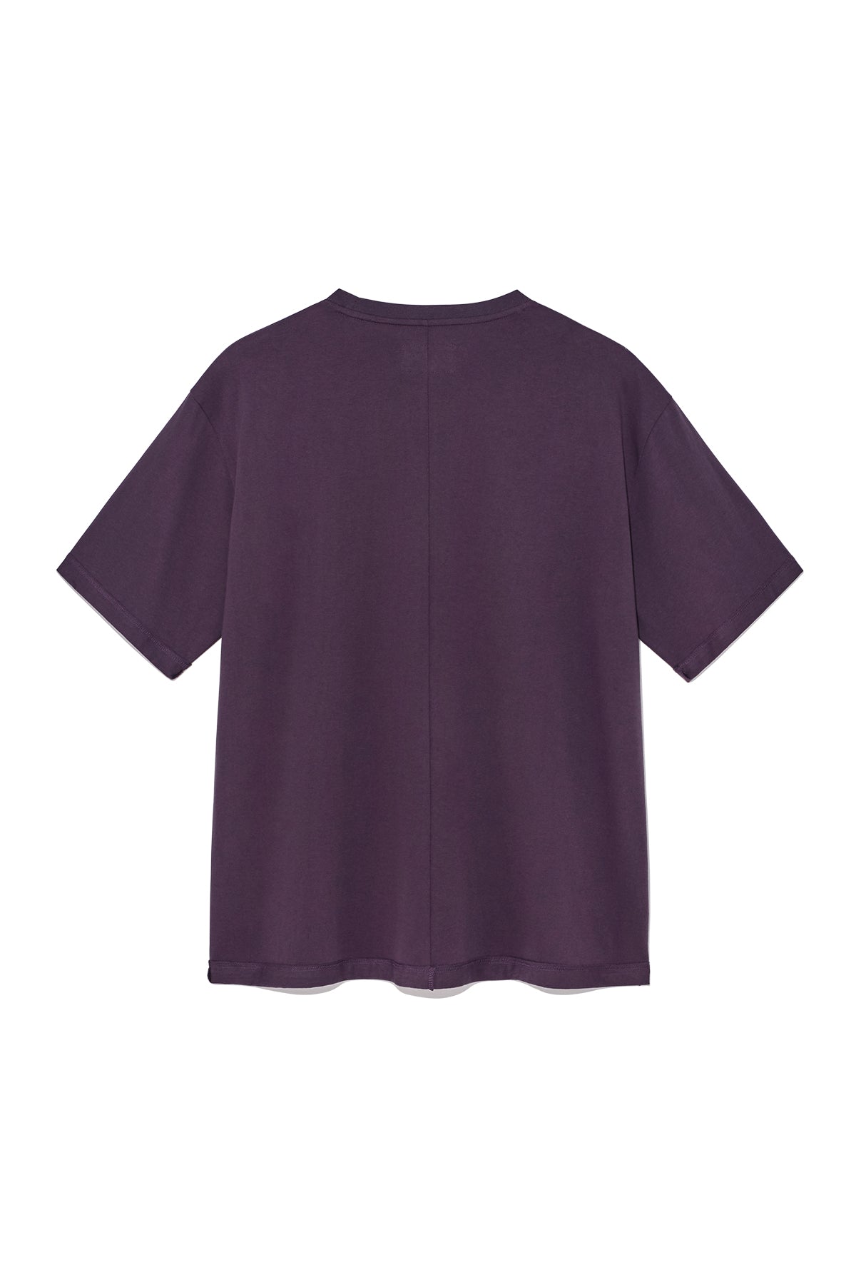 Matinkim Unbalance Printing Top For Men IN Purple
