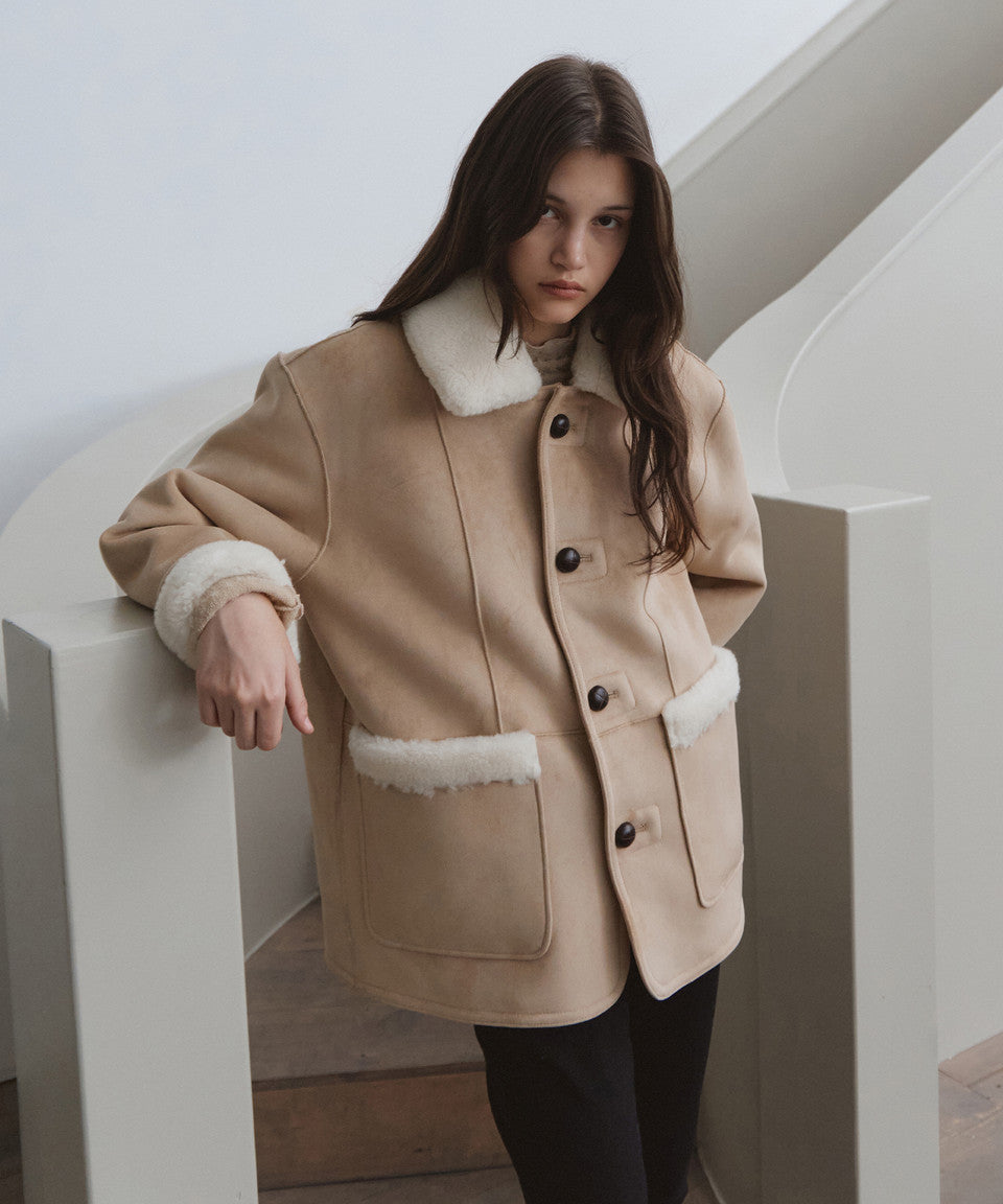 Tillidie Reversible Suede Mustang Beige