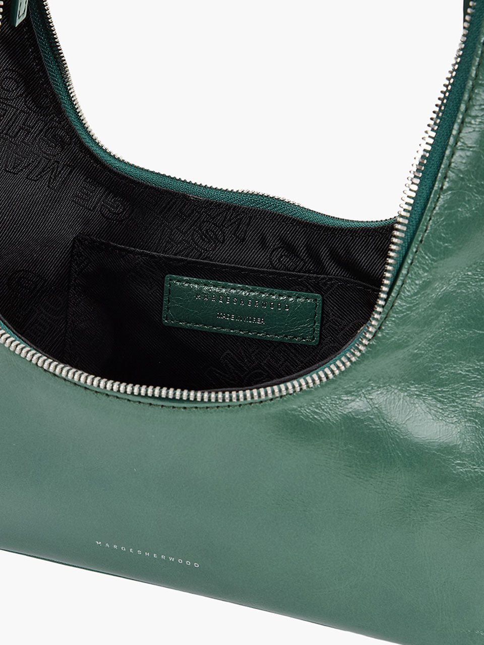 Margesherwood Hobo Shoulder hunter green crinkle